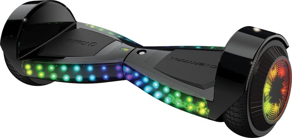 Razor Sonic Glow Hovertrax Bluetooth Speaker Beat Synchronized LED Lights Up to 8 MPH UL2272 Certified Self-Balancing Scooter
