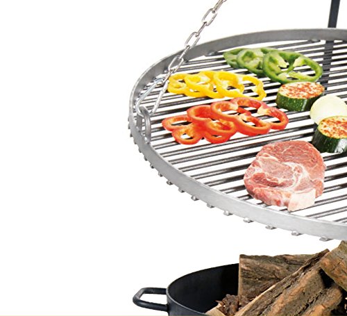 Grill pivotant sur trépied 50cm en inox robuste et durable