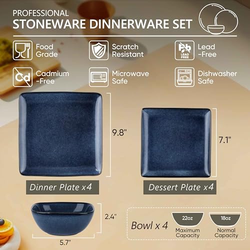 Herogo-12-Pieces-Square-Stoneware-Dinnerware-Set-Service-for-4-Dinner-Plates-and-Bowls-Sets-Double-Reactive-Glaze-Dishes-Set-for-Kitchen-Scratch-Resistant-Dishwasher-Safe-Starry-Blue