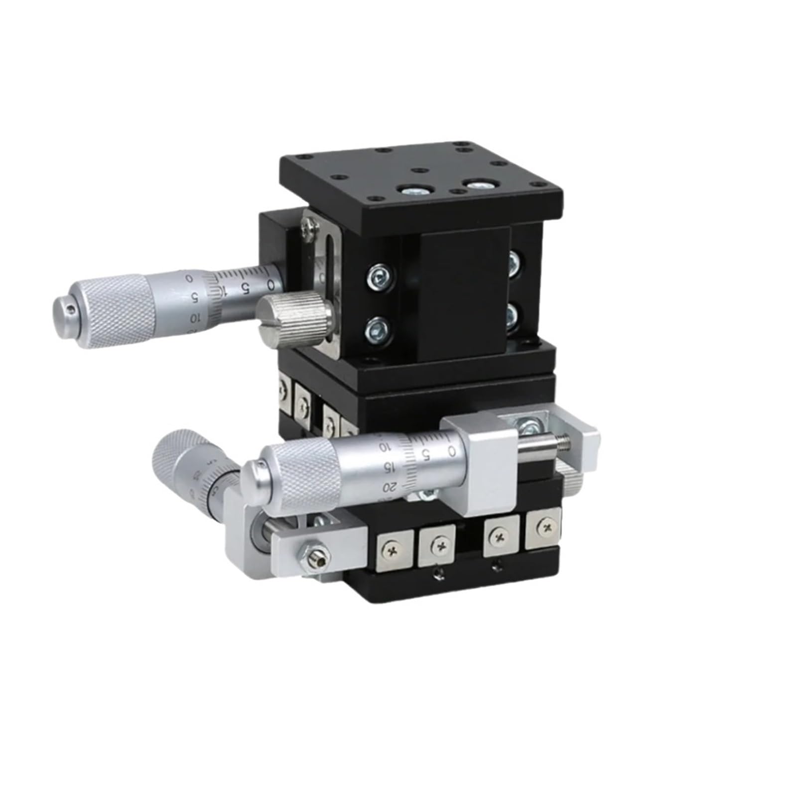 WNVXJGNSO XYZ Axis 40x40mm LGD40-L Fine Tuning Trimming Station Manual Displacement Platform Linear Stage Sliding Table Steel Ball Type