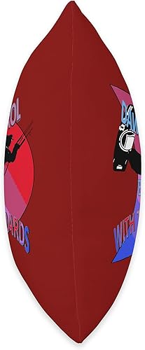 Miniatura 2 de Kitesurf Gifts and Surf Lover Tees by taiche Freestyle Kitesurfer Be Up with The Boards Fun Pun 8 Throw Pillow, 16x16, Multicolor