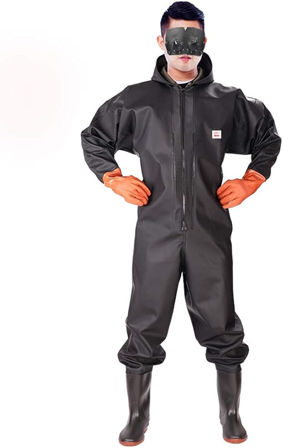 YUE Fly Fishing Waders for Men with Boots, Whole Body Waders Duck