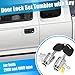 X AUTOHAUX 1 Pair Door Lock Cylinder Set Kit with 2 Keys for Toyota Tacoma 1995-2004 DL-107 DL108R Front Driver and Passenger Side Door Lock Set Tumbler with Key 6905135070 6905235070 LH RH