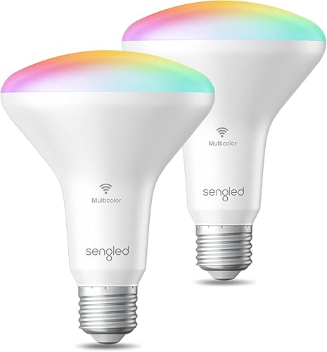 Miniatura 17 de Sengled G2 Wi-Fi Bluetooth focos inteligentes, bombillas inteligentes que funcionan con Alexa y Google Assistant, bombillas LED que cambian de color