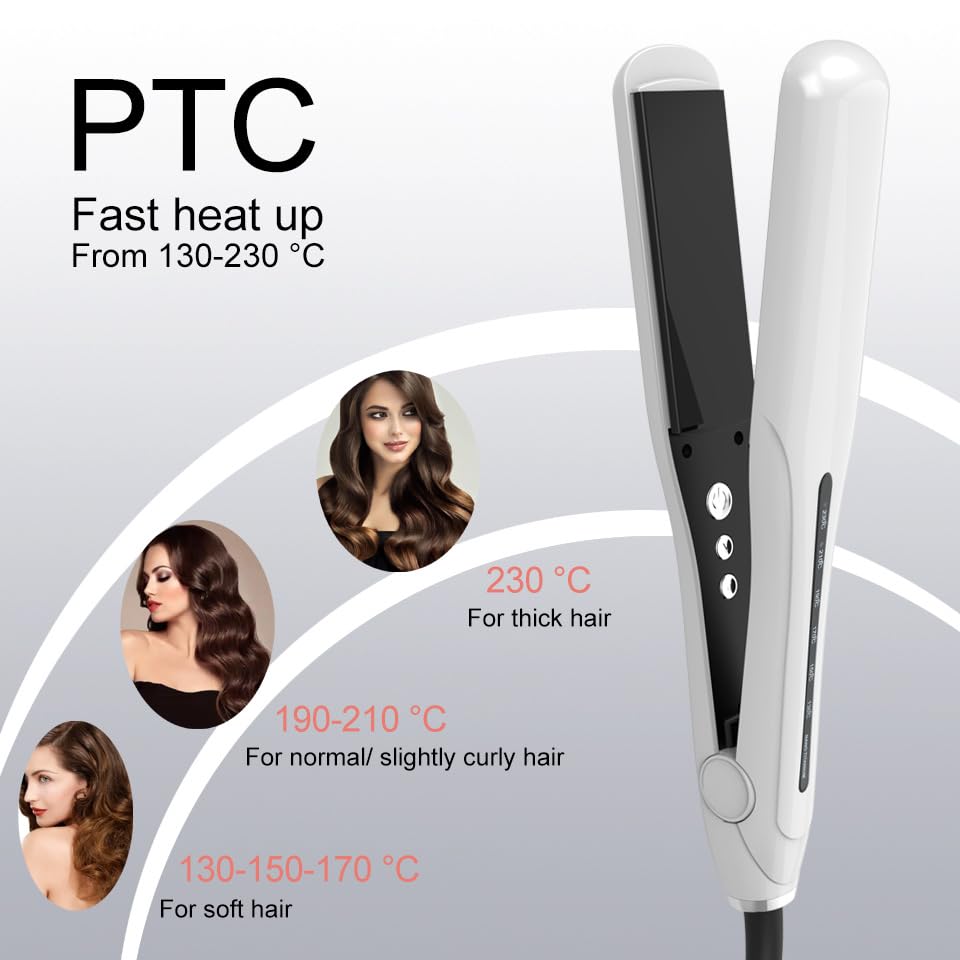 Plancha de Pelo Profesional con Control de Temperatura 130-230°C miniatura 3