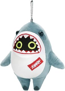 ゼンレスゾーンゼロ ンナシリーズ ボンプ ぬいぐるみキーホルダー シャークボンプVer. 約20cm ポリエステル製 記念コレクションカード付き キャラクターグッズ [並行輸入品]