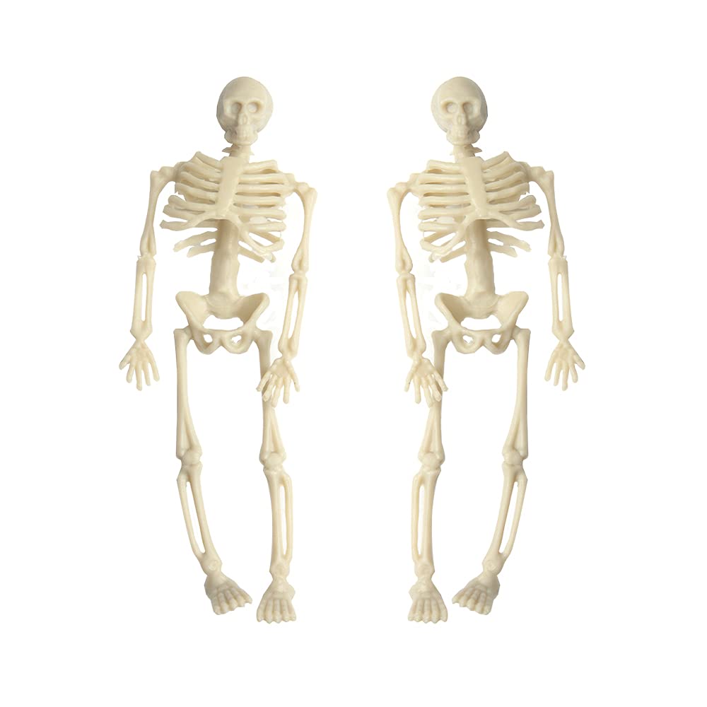 Acxico 2Pcs Halloween - Skeleton - 1:12 Scale Mini Miniature