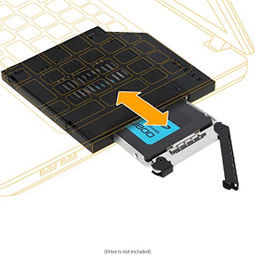 Icy Dock 2.5" Ssd / Hdd Hot-Swap Sata Mobile Rack For 9.5Mm Ultra Slim Cd/Dvd-Rom Optical Bay | Tougharmor Mb411Spo-2B #TOP1