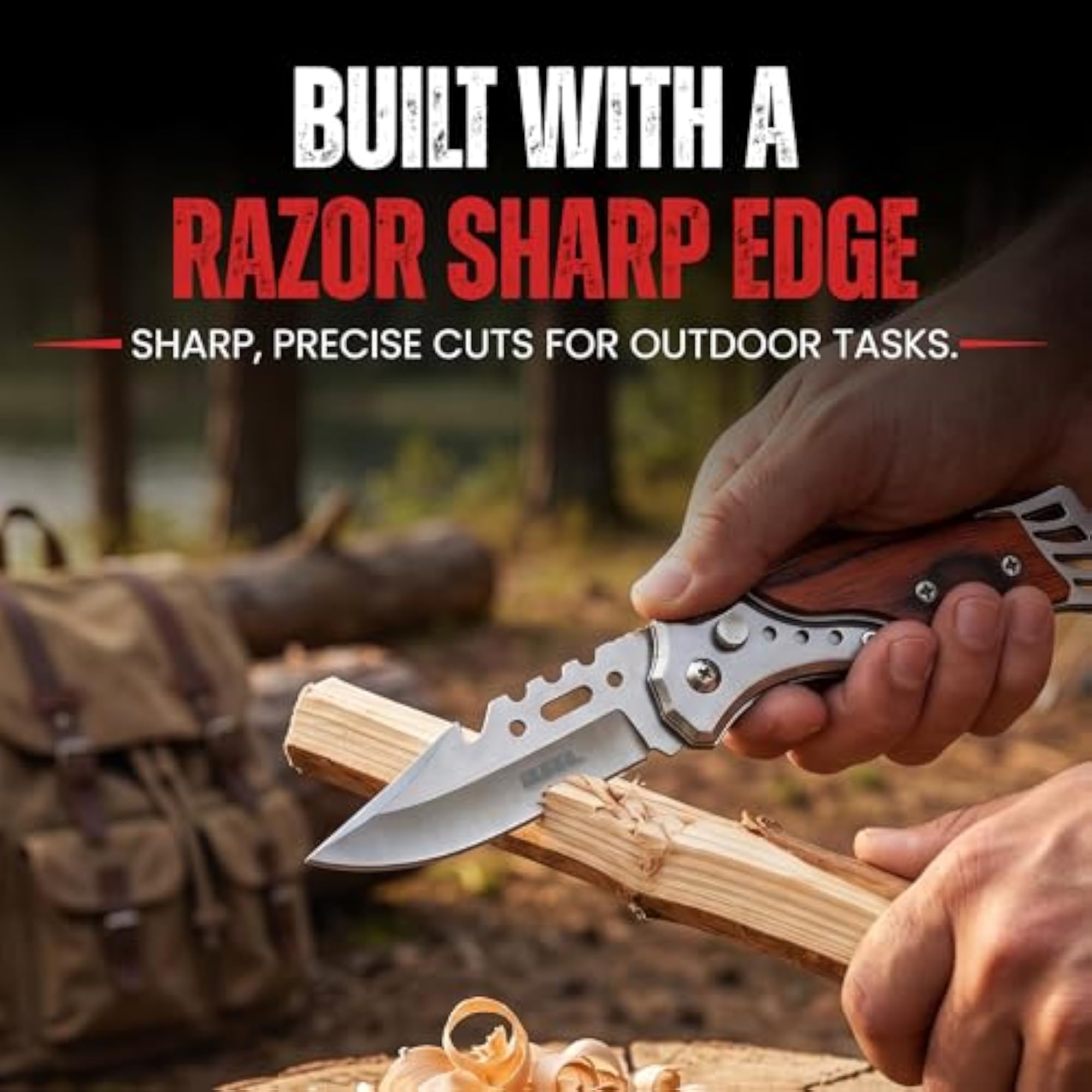 Compact Folding Cutting Tool with Stainless Steel Blade