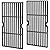 Criditpid 16 15/16" Cast Iron Grill Cooking Grate Replacement for Charbroil Tru Infrared 463250210, 463250211, 463250212, 463251413, 463251414, 466251413,G460-0500-W1 G421-0008-W1; Thermos 461633514