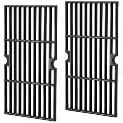 Criditpid 16 15/16" Cast Iron Grill Cooking Grate Replacement for Charbroil Tru Infrared 463250210, 463250211, 463250212, 463251413, 463251414, 466251413,G460-0500-W1 G421-0008-W1; Thermos 461633514