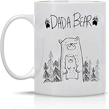 Dada Bear Coffee Mug for Dad Father's Day Gift Dad Birthday Gift Unique Fun Gifts for Him Father, Men, Husband Baby Shower New Dads Gifts for Christmas, Birthday Gifts for Men Dads Coffee Cups 11oz