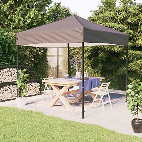 Homgoday Faltbares Partyzelt, Taupe, 2 x 2 m, Outdoor-Zelt für Privatsphäre, Balkon, Sonnenzelt für Garten, Balkon, Terrasse Homgoday Faltbares Partyzelt, Taupe, 2 x 2 m, Outdoor-Zelt für Privatsphäre, Balkon, Sonnenzelt für Garten, Balkon, Terrasse