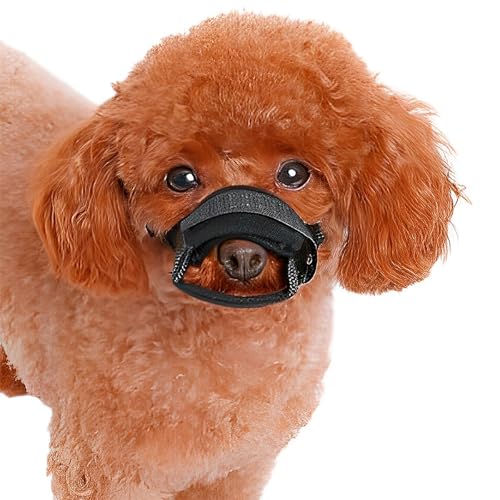 Focinheira Cachorro Nylon Ventilada Ajustável Malha Respirável Antimordida Para Cães Pet P M G GG