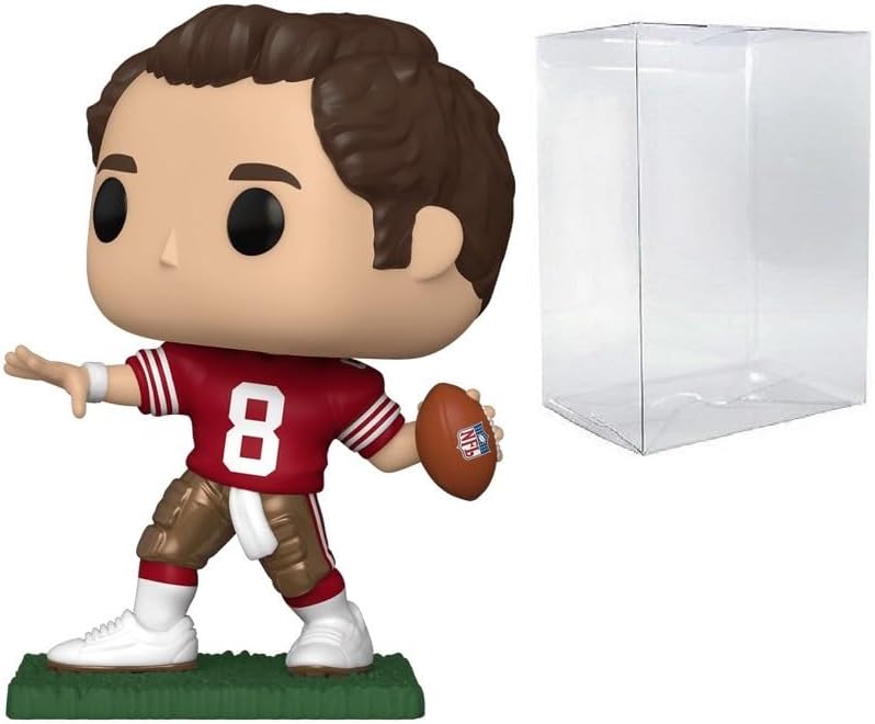 POP Football: Sports Legends - Steve Young (49ers Home) Funko Vinyl Figure (Bundled with Compatible Box Protector Case), Multicolor, 3.75 inches