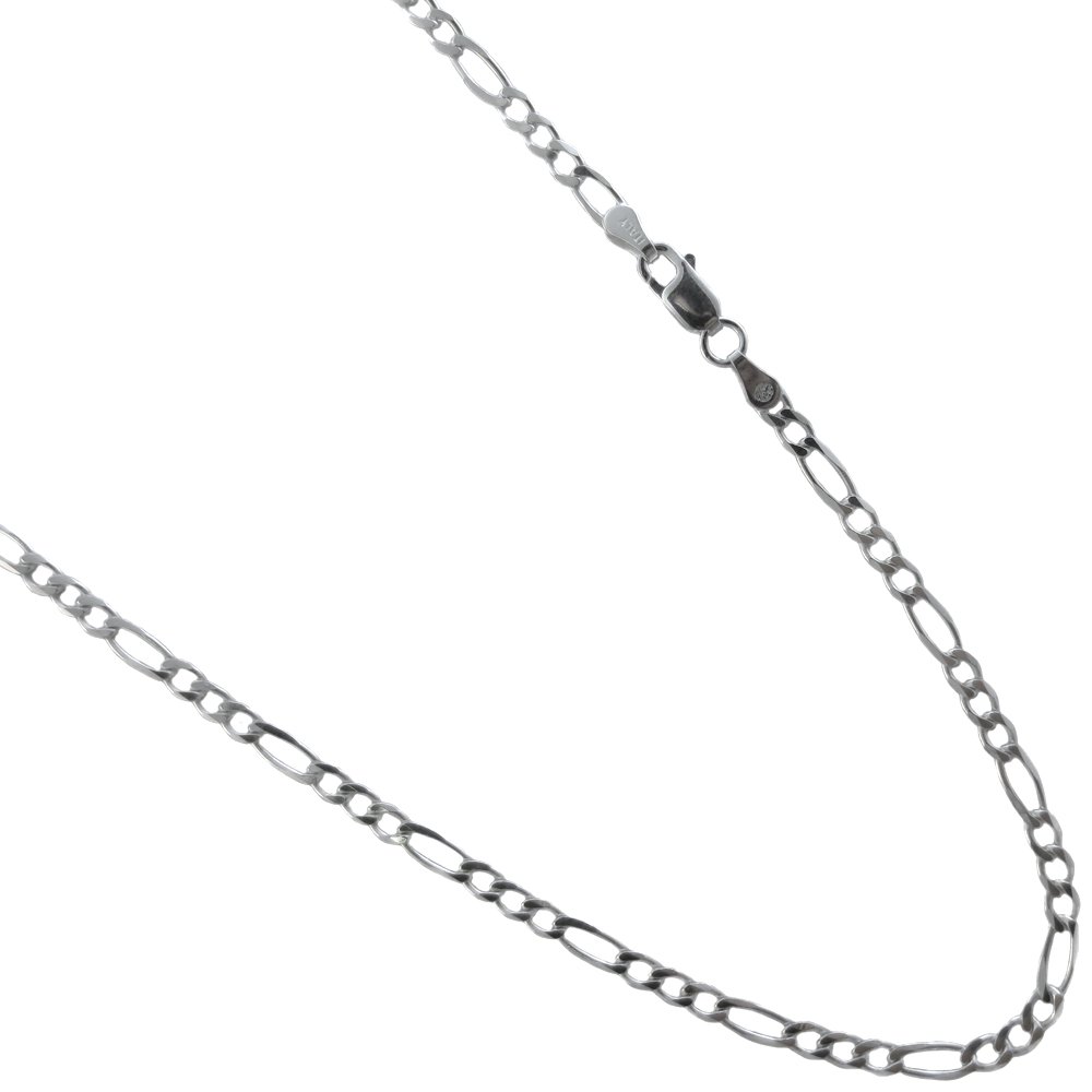 Amazon | スターリングシルバー3 mmフィガロチェーン。925