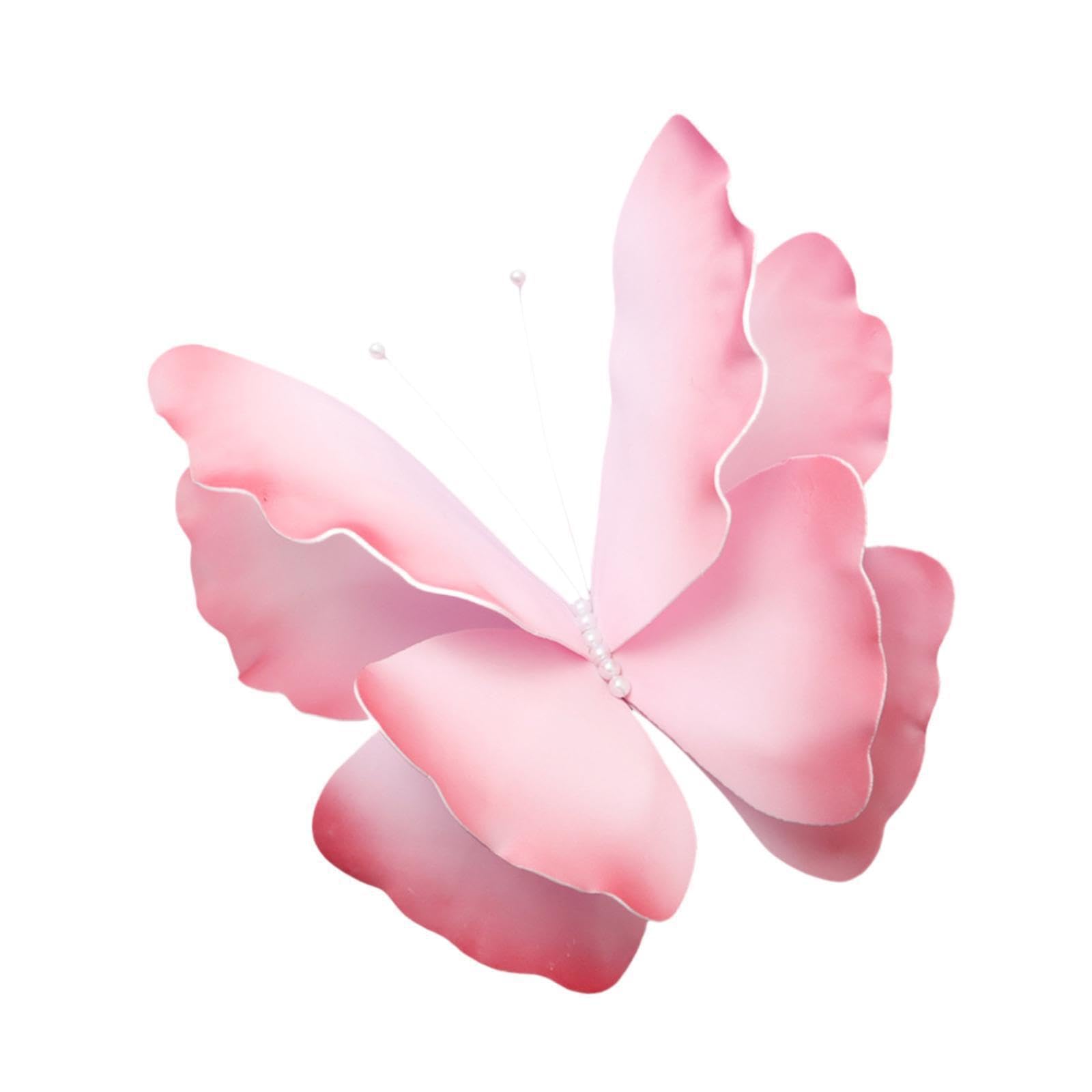 QUXVUIS Butterfly Wall Decor Beautifully Crafted 24inch Giant Butterfly Unique Party Ornament For Gorgeous Decoration Giant Artificial For Wedding Party 60cm, Pink, 60cm