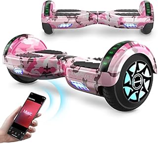 Hoverboards for Kids, 6.5" Hoverboard with Bluetooth Speaker, Flash LED Lights, iHoverboard H4 Self Balancing Hoverboard, Gift for Boys and Girls