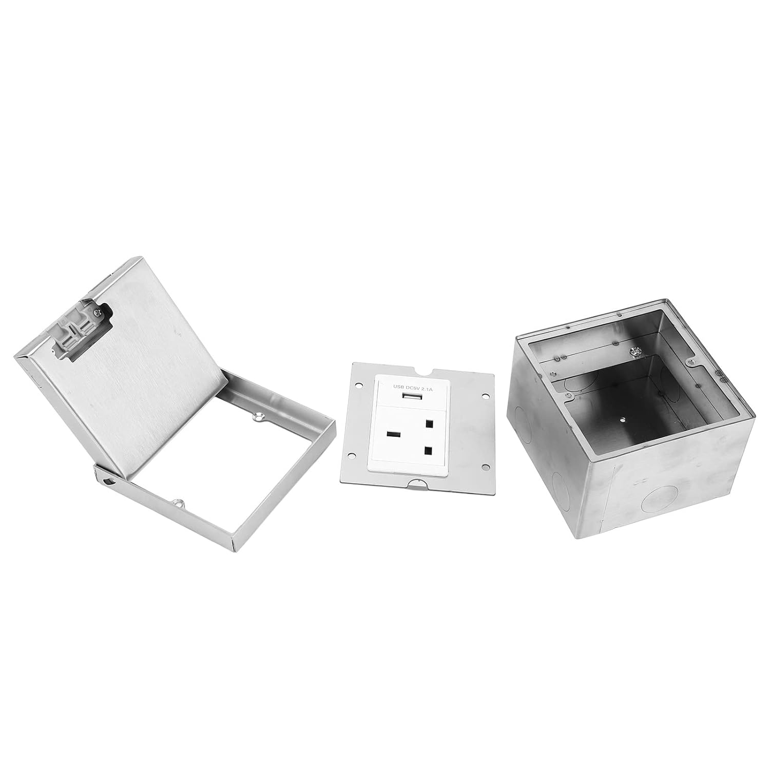 AC250V 13A 4000W Concealed Socket 3 Holes Receptacle Waterproof