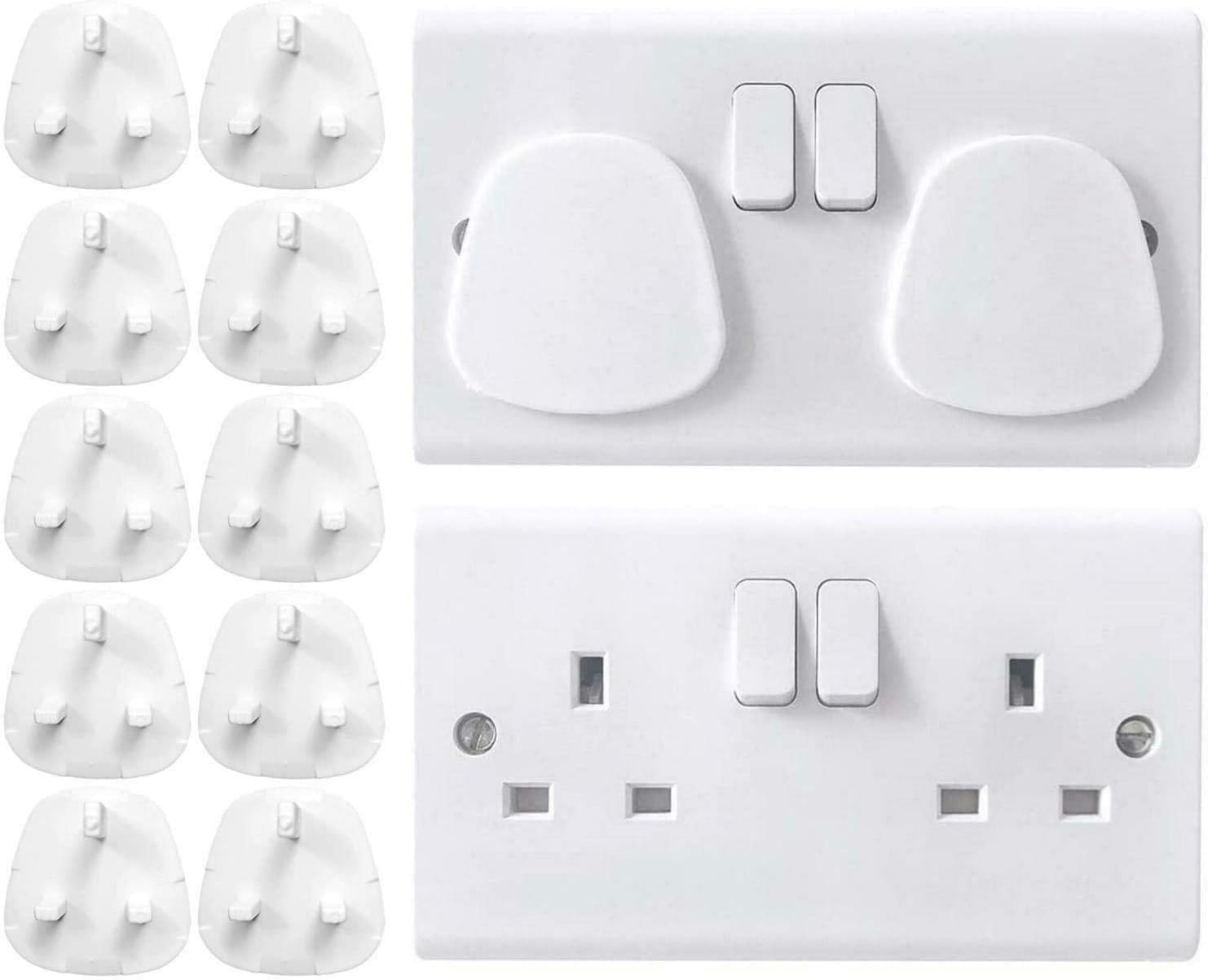 Baby Proofing 12 Plug Socket Covers UK Plug Socket Covers for Indoor and Outdoor Child