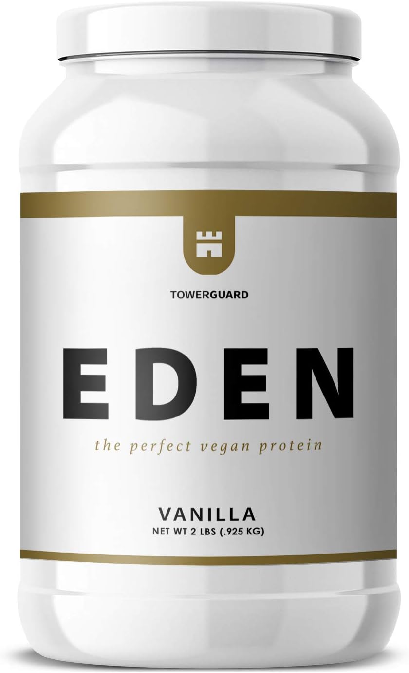 Eden Chickpea Protein Powder | Vegan, Low Net Carbs, Dairy Free, Gluten Free, Lactose Free, Soy Free, Non-GMO & High Bioavailability (2 lb, Vanilla)