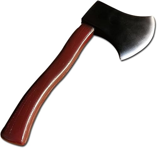 Disfraz de leñador para disfraz de leñador, accesorios de hacha de hacha con aspecto de madera para fiesta, color negro