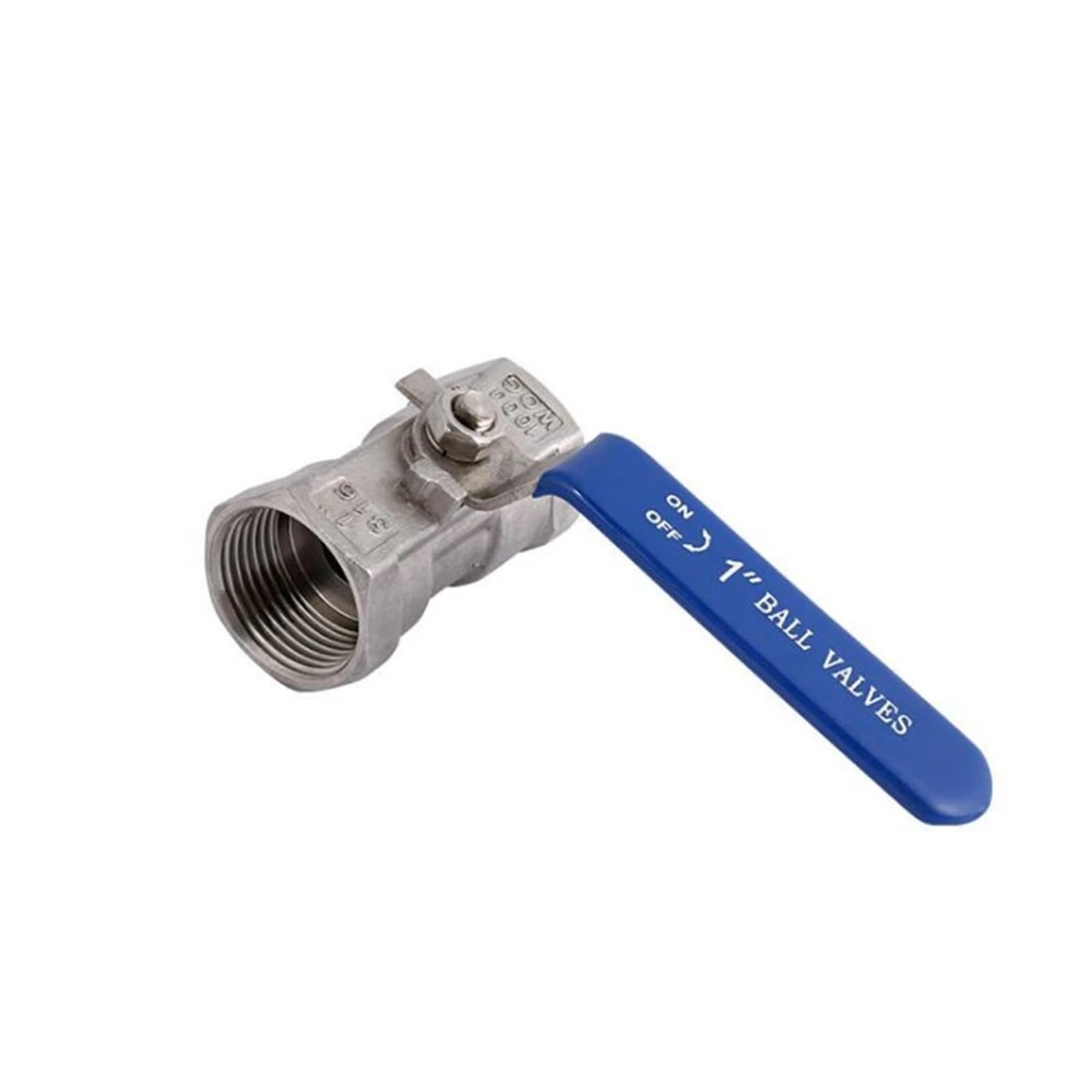 Mango largo 1/4 ''-2'' rosca interna 201/304 válvula de bola de acero inoxidable SS304 SS201 rosca 1 pieza válvula de 2 vías(DN32,SS201)