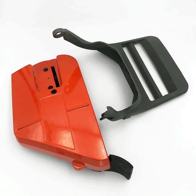 Piezas de jardín Cubierta de piñón de Embrague, Tensor de Palanca de Mango Protector Delantero de Freno de Cadena for Piezas de Motosierra Husqvarna 365 371 372 372XP 362 Piezas de jardín