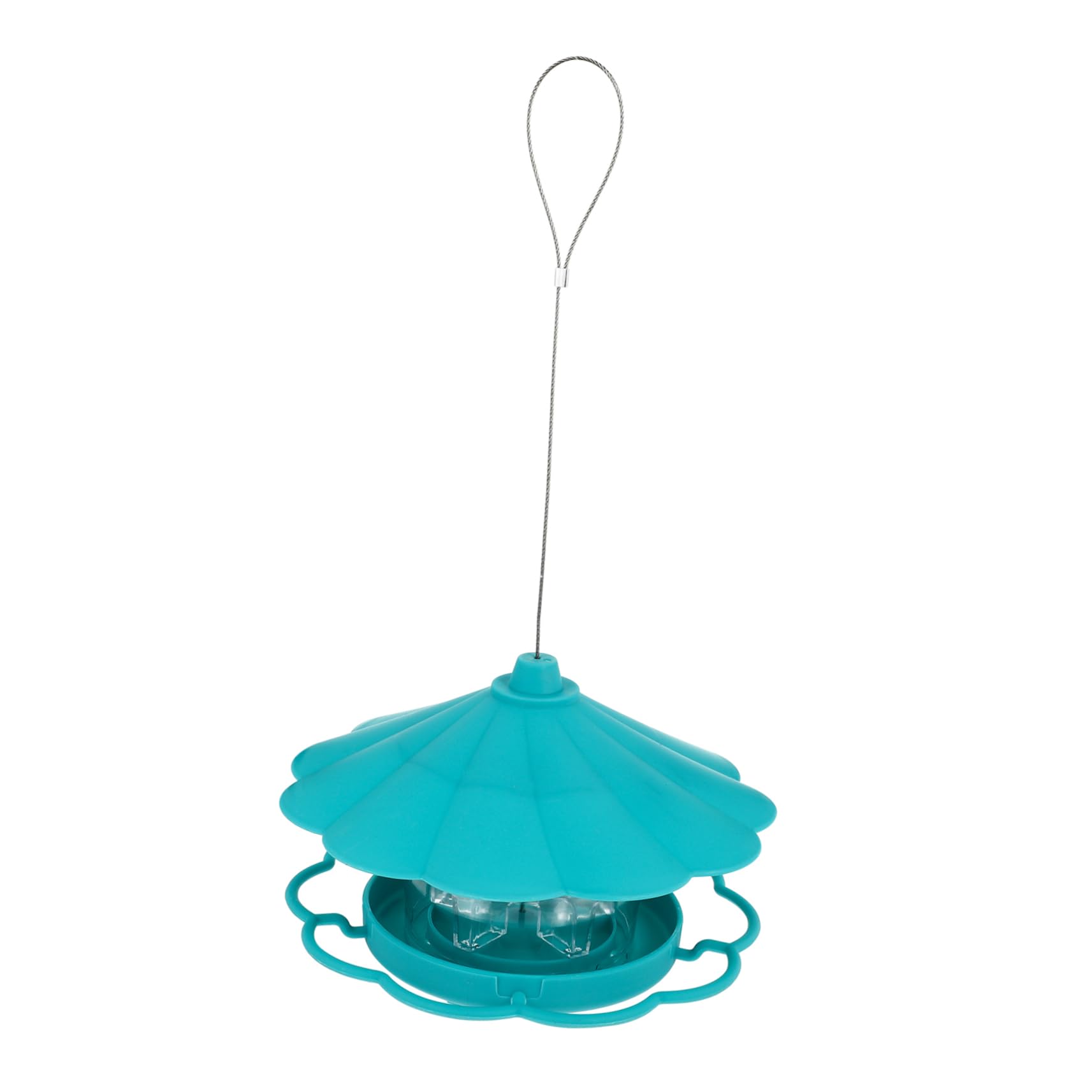 1pezzi Mangiatoia Per Uccelli Sospesa Materiale Alimentatore Esterno Leggero e Resistente Con Gancio Per Appenderlo Design Per Attirare Uccelli Nel Giardino
