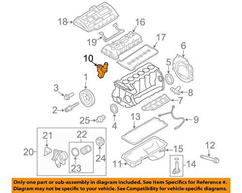 BMW 13-62-7-525-014 Camshaft Position Sensor, 1 Pack