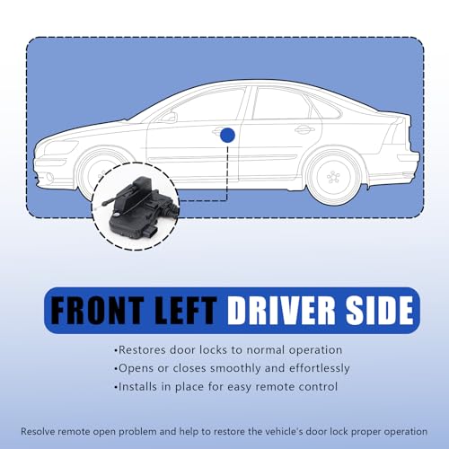 Image of Door Lock Actuator Front Left Driver Side Compatible with 2010-2012 Hyundai Santa Fe Door Latch Replacement 81310-0W000 813100W000