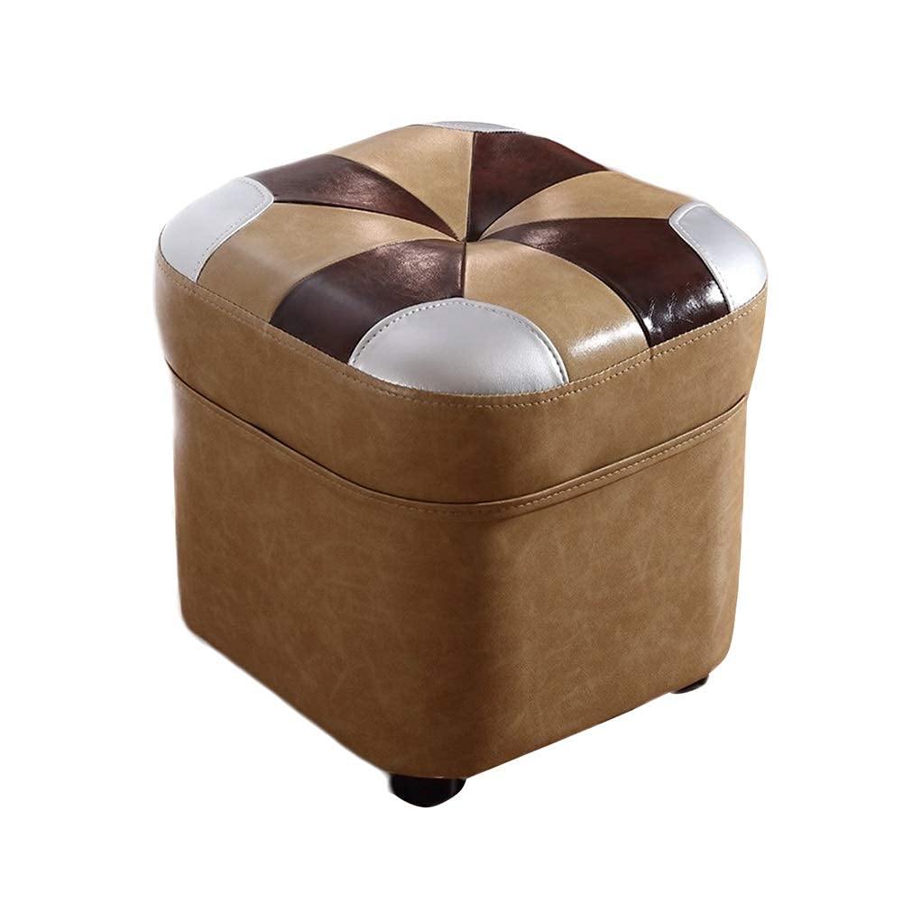 Pouf et repose-pieds marron pour salon chaleureux | Banc de rangement