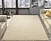 Ottomanson SHG2762-8X10 Shag Collection Area Rug, 7'10" x 9'10", Cream