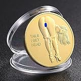 Sexy Woman Challenge Coin Good Luck Pin Up Babe Heads Tails Coin Challenge Coin Commemorative Coins Collection Arts Souvenir Gift Coins Gold