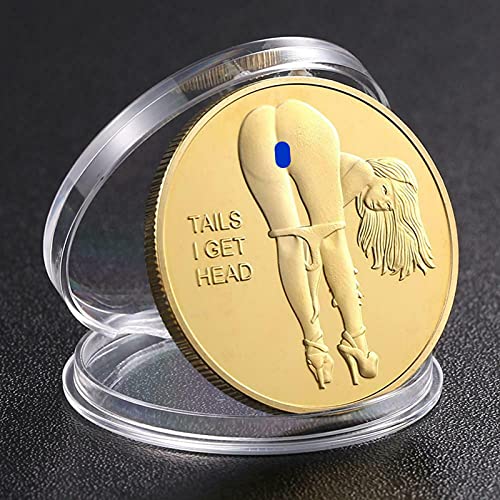 Sexy Woman Challenge Coin Good Luck Pin Up Babe Heads Tails Coin Challenge Coin Commemorative Coins Collection Arts Souvenir Gift Coins Gold