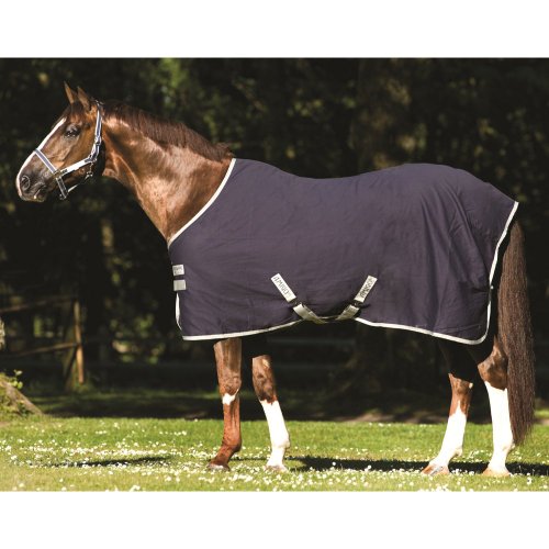 Horseware Ireland Amigo Stable Sheet X Sur Poly, Color: Navy/Silver, Size: 78 (Adrf22-Bi00-78) #TOP1