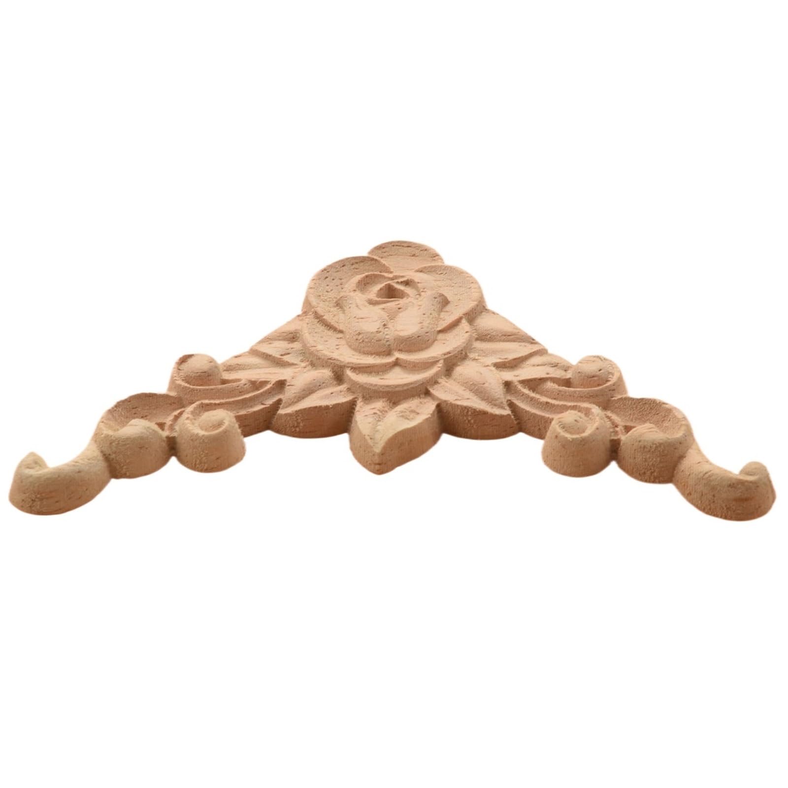 Moulures d'angle en bois sculpté haut de gamme pour l'ornement d'armoires et de cadres