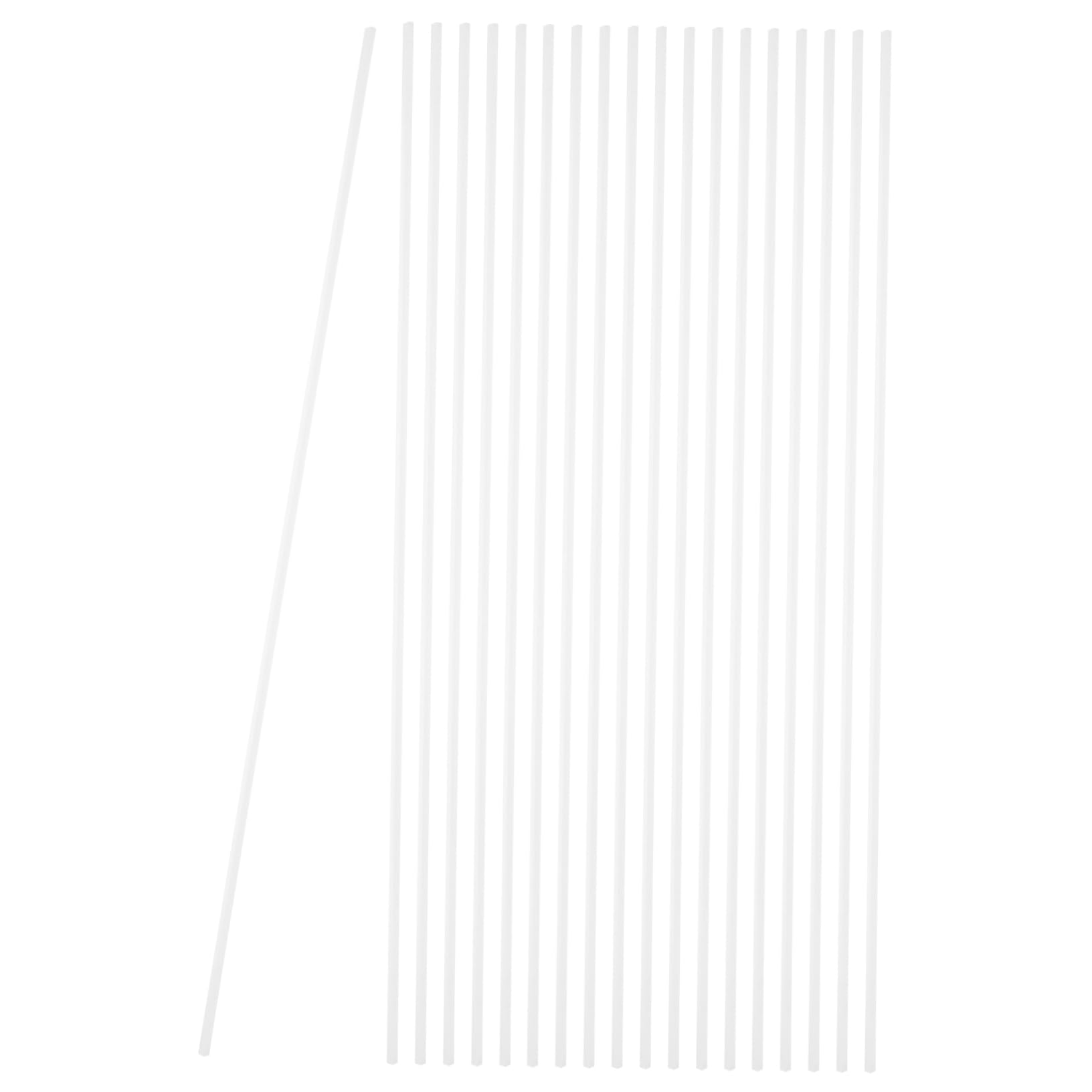 BELLIFFY Set of 20 Square Tubing Connectors Abs Plastic DIY Tube Table Tube Material for Model Making