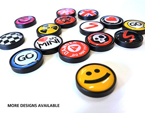 Gobadges Ip32 Checker Engine Starter Button For Mini Cooper #TOP3