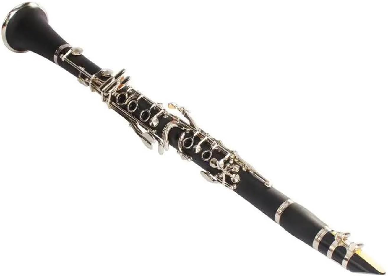 Hard Bakelite Flat B Clarinet Set Case Cleaning Cloth Screw Tool and Lubricant Clarinet