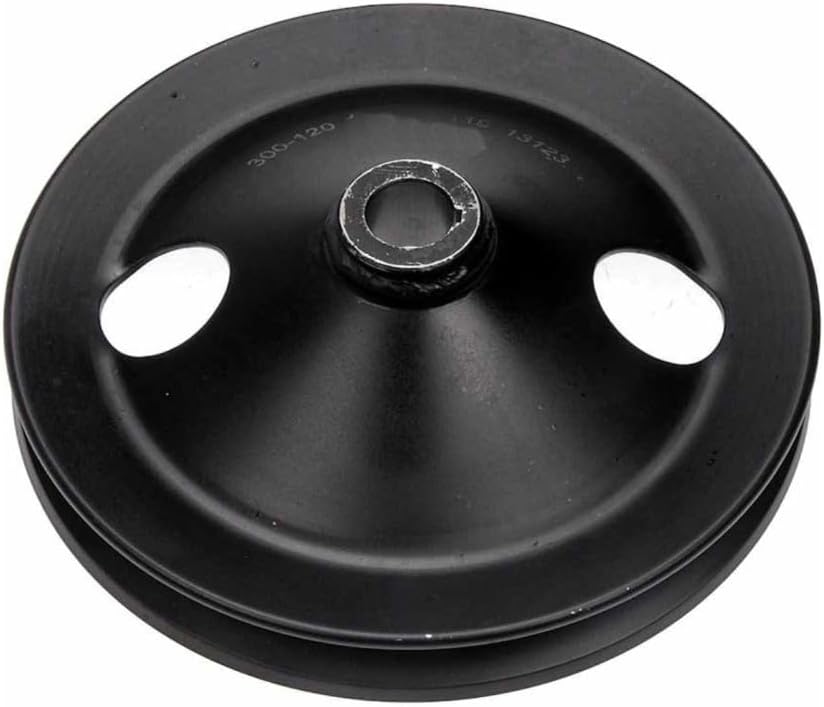 KarParts360 For Chevy C6500/C7500 Kodiak/B7 2000 Power Steering Pump Pulley | Steel | V-Belt Type | Black Color | Press-Fit Mount Type | 1 Groove | Replacement For 2477954