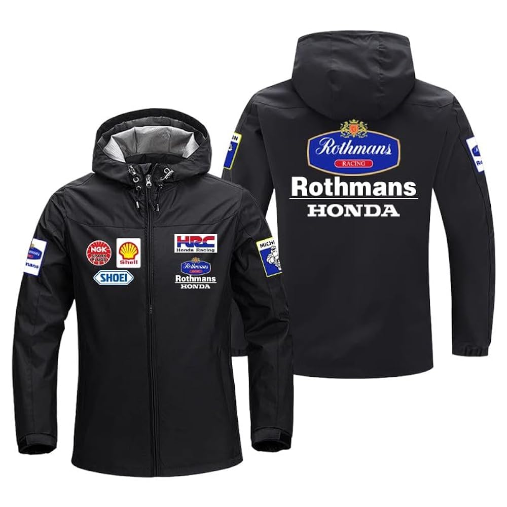 Amazon.co.jp: Rothmans Honda Motorcycle Hooded Jacket Men's