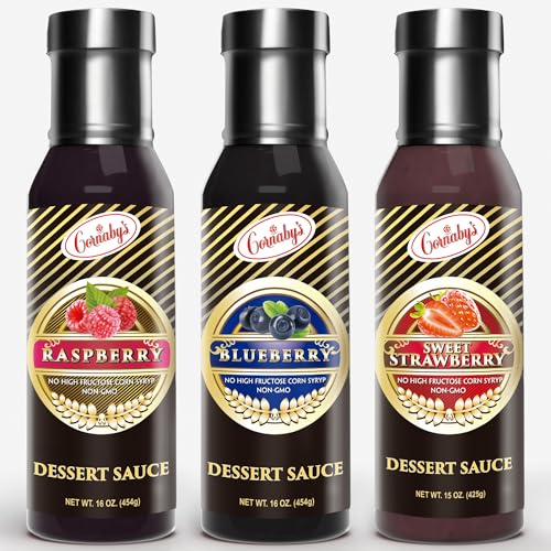 Cornaby's Dessert Sauce – Raspberry, Blueberry, Strawberry – Non-GMO, Real