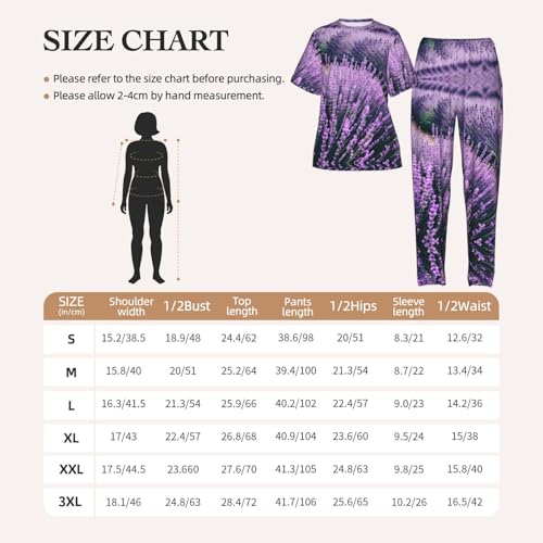 Pyjama court femme lavande violet en textile premium doux et fluide