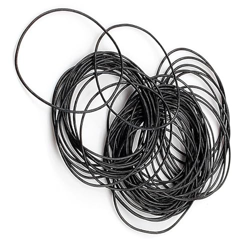 Yosoo-164-0.6 Round Rubber O-Ring Set for Wristwatch Black