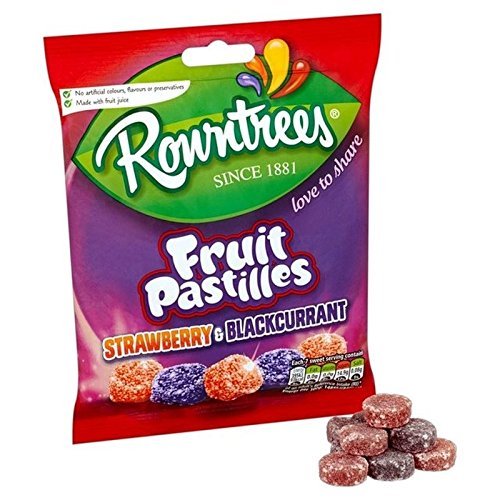 british black currant candy - Rowntrees Red and Black Fruit Pastilles Bag 143g (Pack of 2)