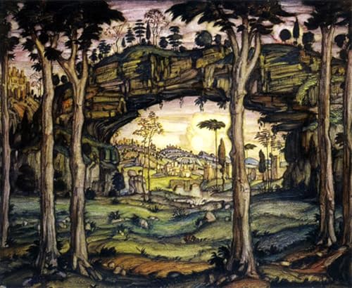 Tableau paysage italien de collection Bogaevsky impression d'art