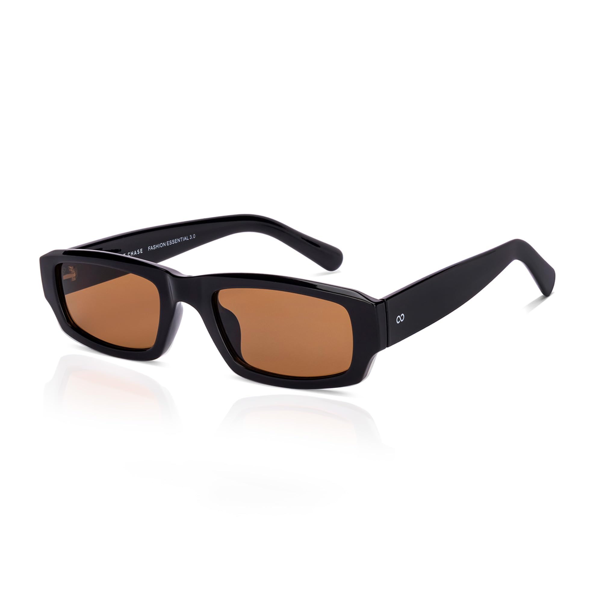 vincent chase eyewear Vincent Chase By Lenskart | Black Brown Solid Full Rim Rectangular | Branded and Stylish Sunglasses | 100% UV Protected | Men & Women | Large | VC S17533-picture-18