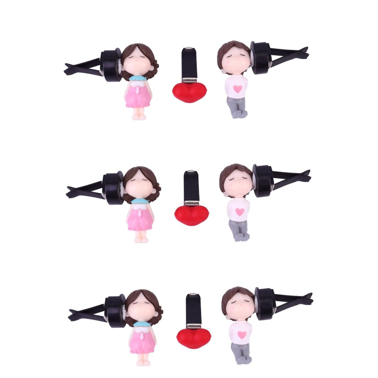 SOLUSTRE 3sets Clip Profumo Auto Cartoon Con Design Diffusore Per Auto Decorazione Elegante e Funzionale Facile Da Usare e Casa Per Amici e Famiglia