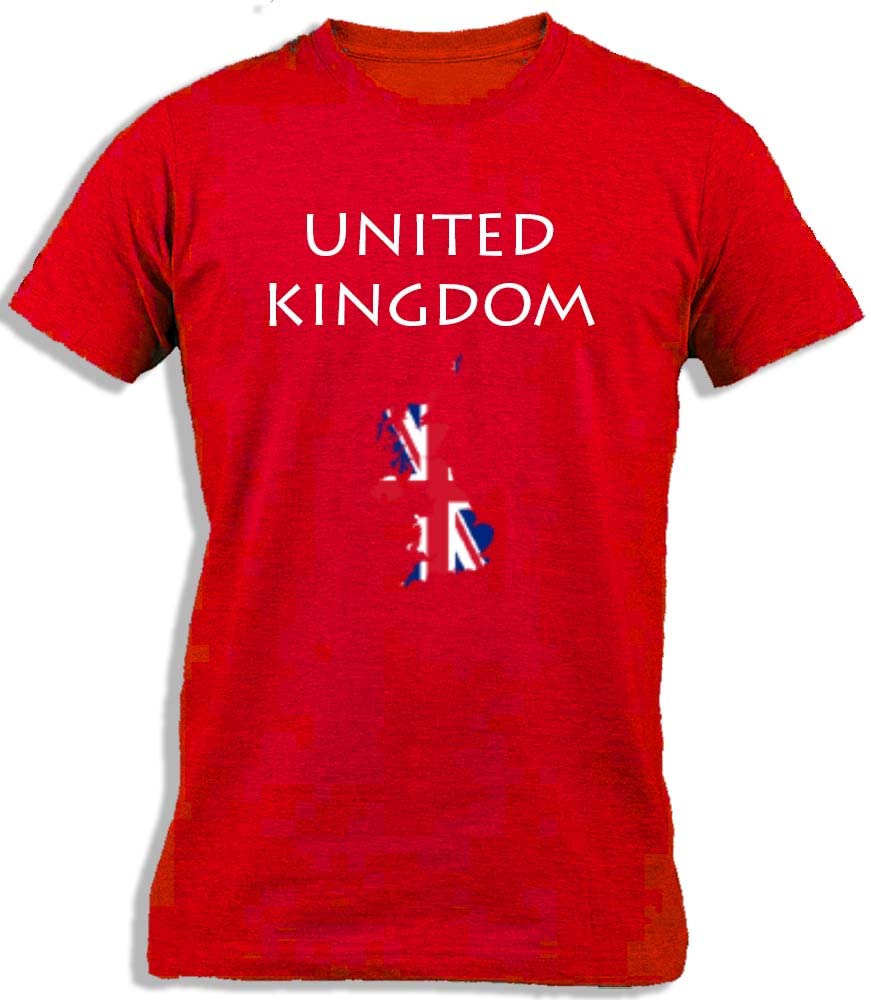 Ay Cabron™ UK Territory Flag | United Kingdom Map With Flag | Great Britain | Union Jack Territory Flag Cotton T-Shirt For Kids